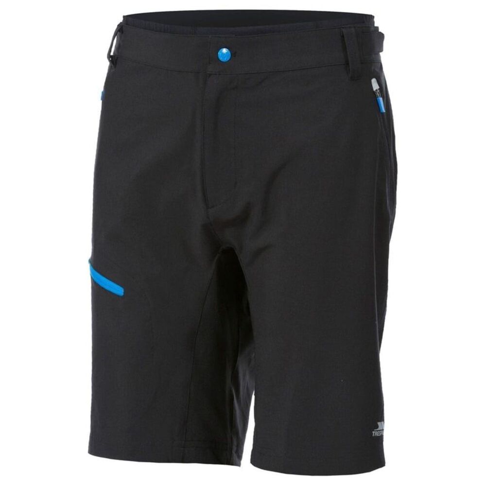 Trespass Mens Malaki Slim Walking Bib Shorts / Black